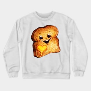 Toast Cartoon Crewneck Sweatshirt